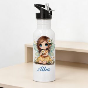 Bidón de acero inox con asa 600ml