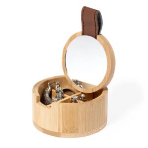 Joyero de bambú natural · Personalizado