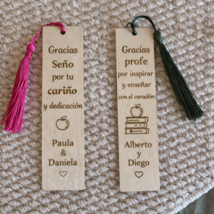 Marcapáginas de madera