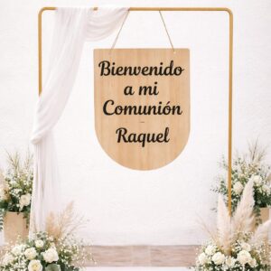 Cartel de bienvenida